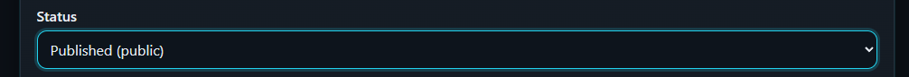Status selector
